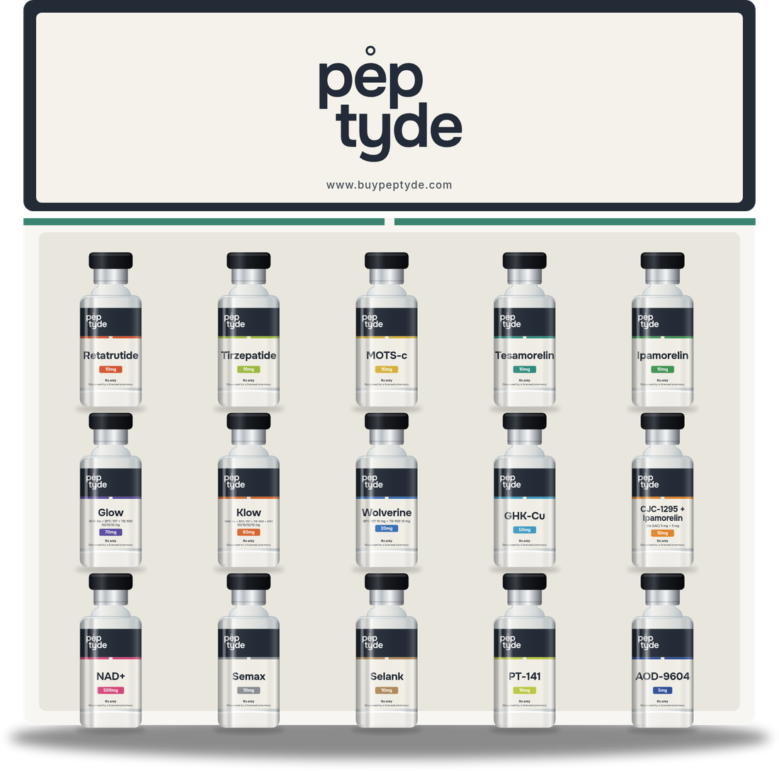 Peptyde 15-vial case render